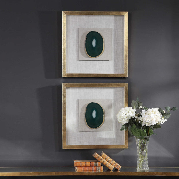 Uttermost Keeva Emerald Green Shadow Box Frame