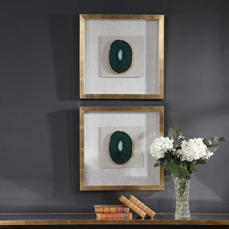 Uttermost Keeva Emerald Green Shadow Box Frame