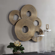 Uttermost Ahmet Soft Gold Iron Rings Metal Wall Decor