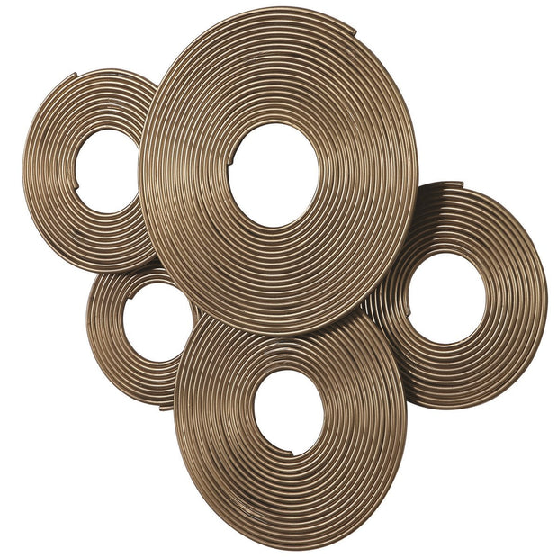 Uttermost Ahmet Soft Gold Iron Rings Metal Wall Decor