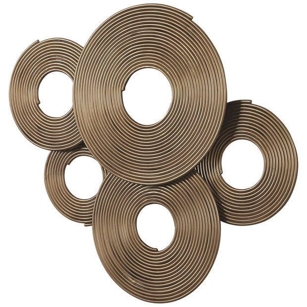 Uttermost Ahmet Soft Gold Iron Rings Metal Wall Decor