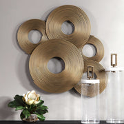 Uttermost Ahmet Soft Gold Iron Rings Metal Wall Decor