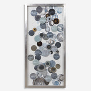 Uttermost Kella Iron Discs Antiqued Silver Leaf Shadow Box Frame