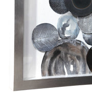 Uttermost Kella Iron Discs Antiqued Silver Leaf Shadow Box Frame