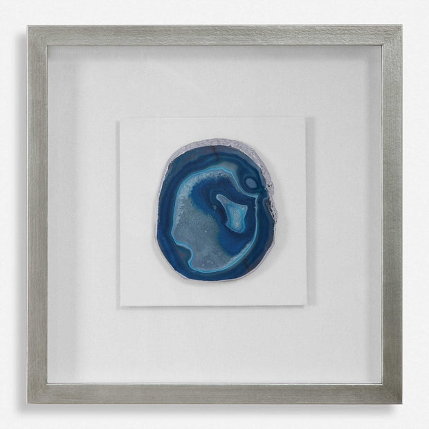 Uttermost Kalia Blue Agate Stone Shadow Box Frame