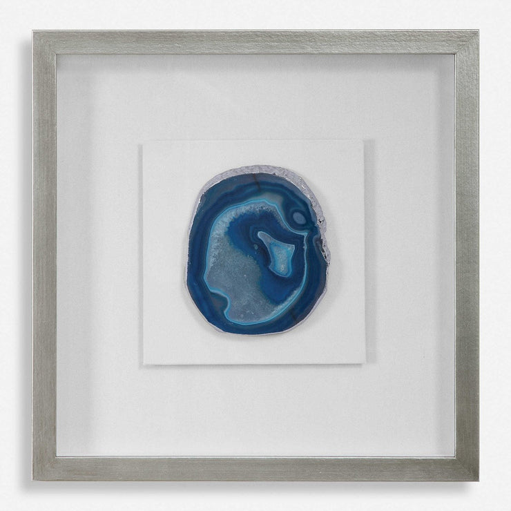 Uttermost Kalia Blue Agate Stone Shadow Box Frame