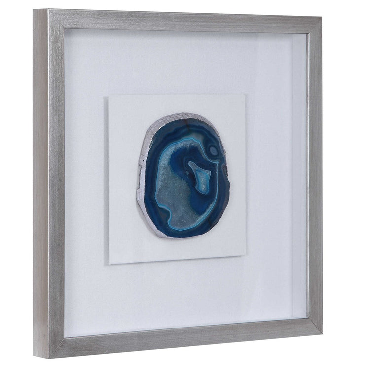 Uttermost Kalia Blue Agate Stone Shadow Box Frame