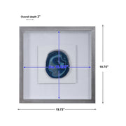Uttermost Kalia Blue Agate Stone Shadow Box Frame