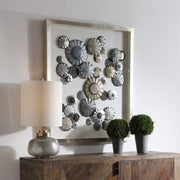 Uttermost Omala Abstact Iron Discs Shadow Box Frame