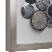 Uttermost Omala Abstact Iron Discs Shadow Box Frame