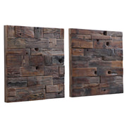 Uttermost Astern Set of 2 Reclaimed Wood Wall Decor
