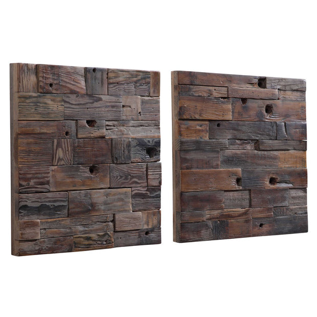 Uttermost Astern Set of 2 Reclaimed Wood Wall Decor
