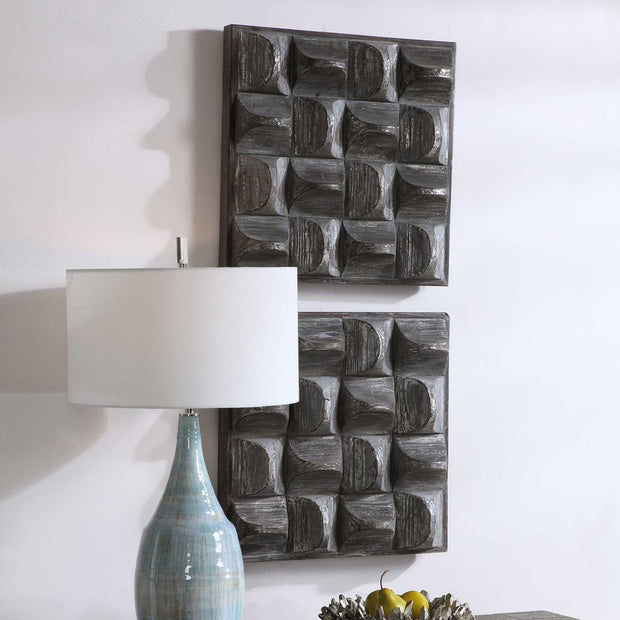 Uttermost Pickford Aged Gray Wood Wall Decor
