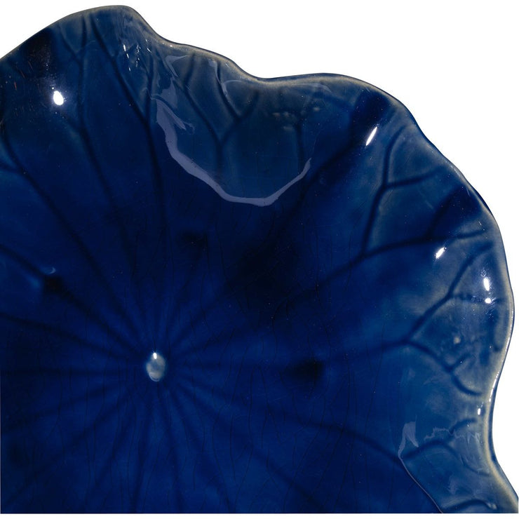 Uttermost Abella Cobalt Set of 3 Ceramic Flowers Wall Decor