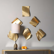 Uttermost Fluttering Pages Gold Leaf Set of 6 Iron Wall Decor