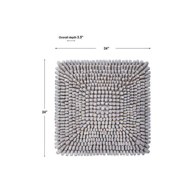 Uttermost Portside Gray Beech Wood Wall Panel