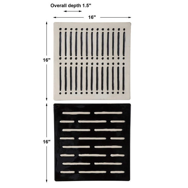 Uttermost Domino Effect Set of 2 Wall Decor