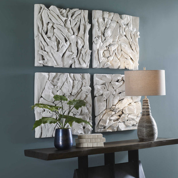 Uttermost Rio Whitewashed Teak Wood Wall Decor