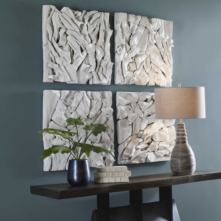 Uttermost Rio Whitewashed Teak Wood Wall Decor