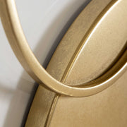 Uttermost Adagio Matte White With Gold Leaf Metal Wall Panel