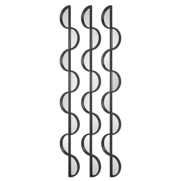 Uttermost Wisp Set of 3 Modern Mirrored Wall Decor