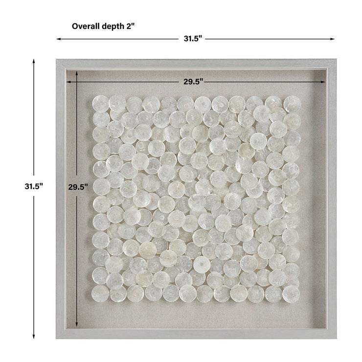 Uttermost Roxas Capiz Shells Shadow Box Frame