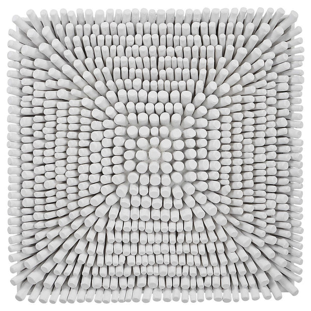 Uttermost Portside Matte White Beech Wood Wall Panel