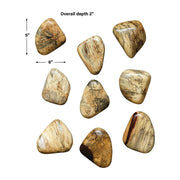Uttermost Pebbles Blonde Set of 9 Wood Wall Decor