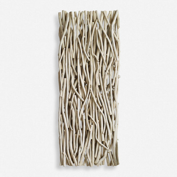 Uttermost Gathered Bleached Teak Wood Wall Decor