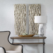 Uttermost Gathered Bleached Teak Wood Wall Decor