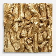 Uttermost Rio Gold Leaf Teak Wood Wall Decor