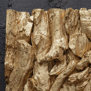 Uttermost Rio Gold Leaf Teak Wood Wall Decor