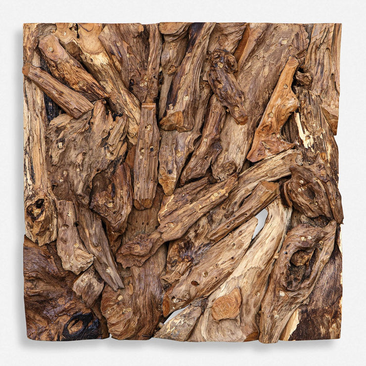 Uttermost Rio Natural Teak Wood Wall Decor