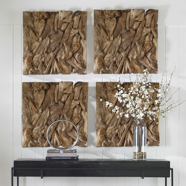 Uttermost Rio Natural Teak Wood Wall Decor