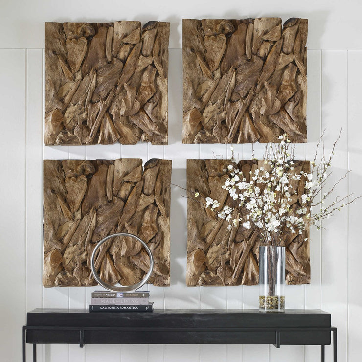 Uttermost Rio Natural Teak Wood Wall Decor