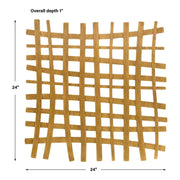 Uttermost Gridlines Antiqued Gold Metal Wall Decor