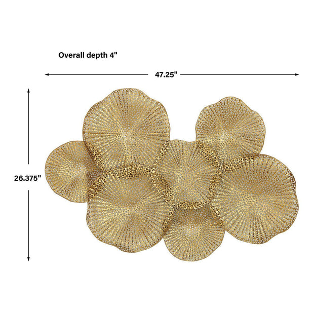 Uttermost Ripley Antiqued Gold Metal Wall Art