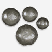 Uttermost Lucky Coins Set of 4 Nickel Bowls Metal Wall Decor