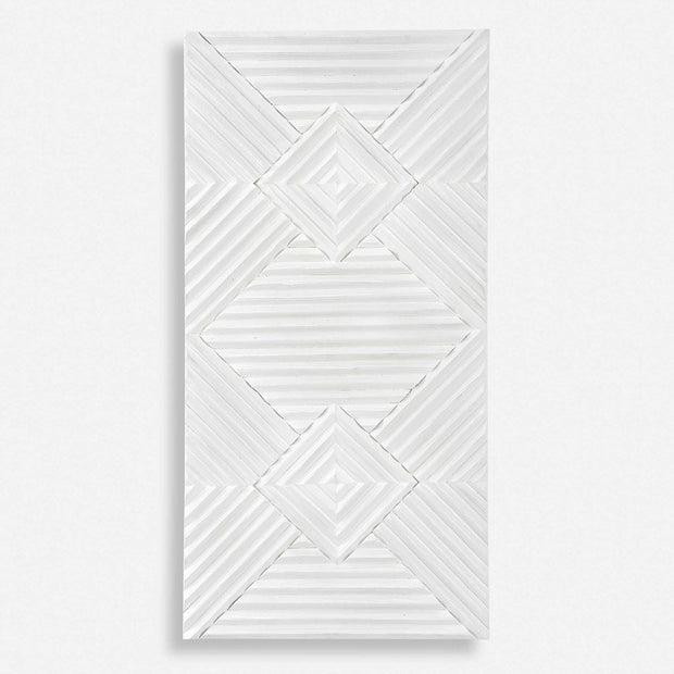 Uttermost Nexus Soft White Fir Wood Wall Decor