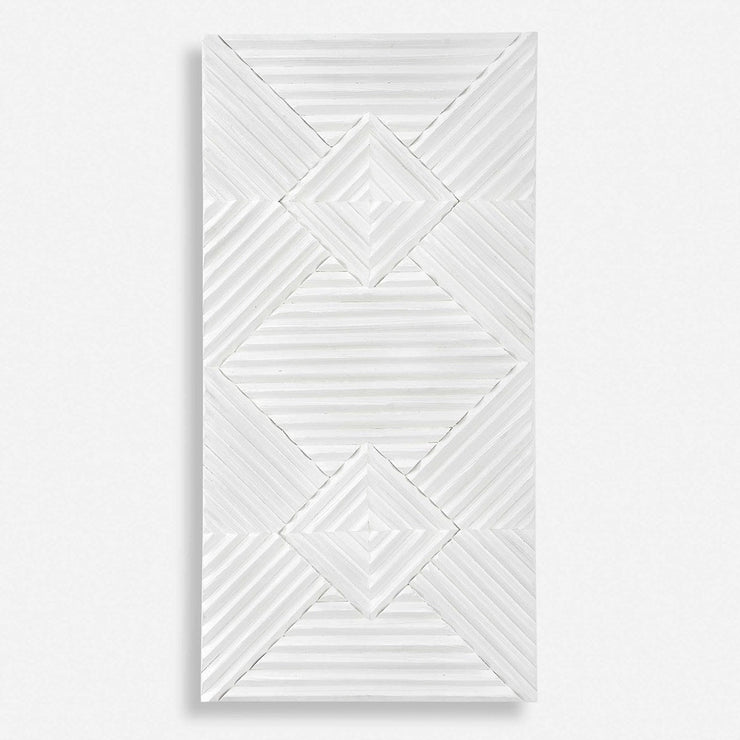 Uttermost Nexus Soft White Fir Wood Wall Decor