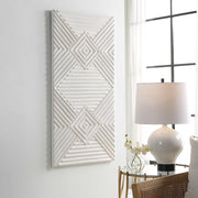 Uttermost Nexus Soft White Fir Wood Wall Decor