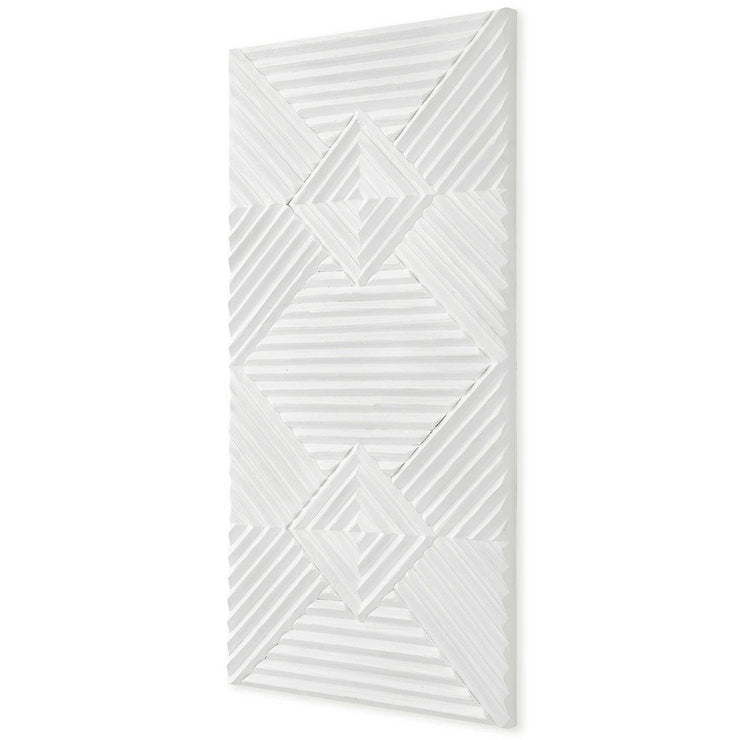 Uttermost Nexus Soft White Fir Wood Wall Decor