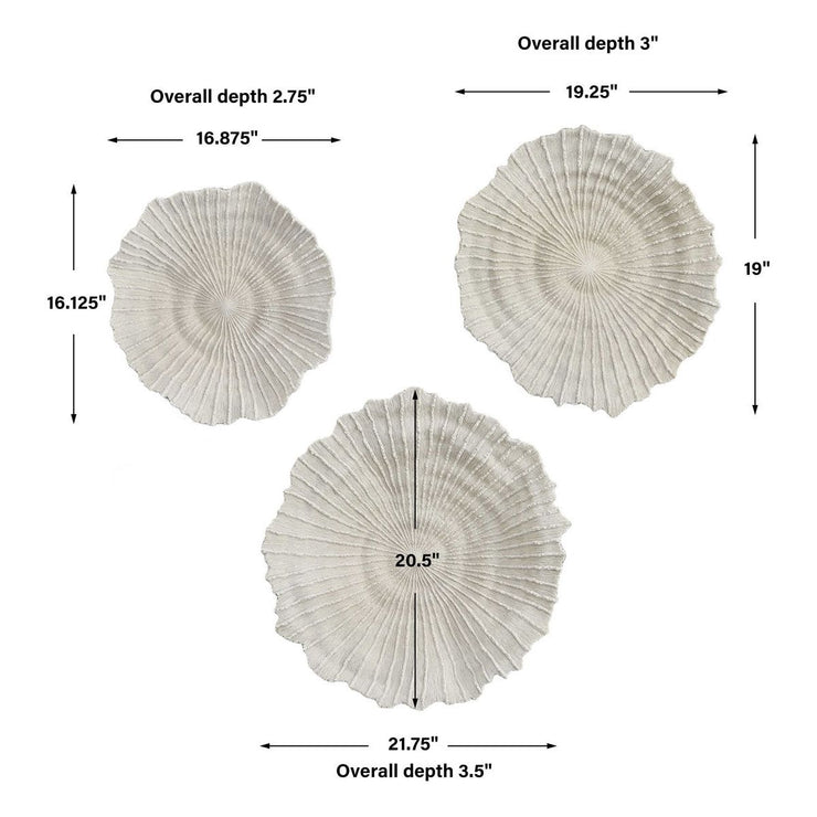 Uttermost Ocean Gems Set of 3 Wall Decor
