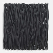 Uttermost Gathered Black Teak Square Wood Wall Decor