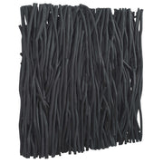 Uttermost Gathered Black Teak Square Wood Wall Decor