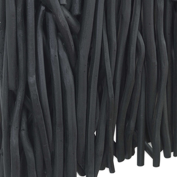 Uttermost Gathered Black Teak Square Wood Wall Decor