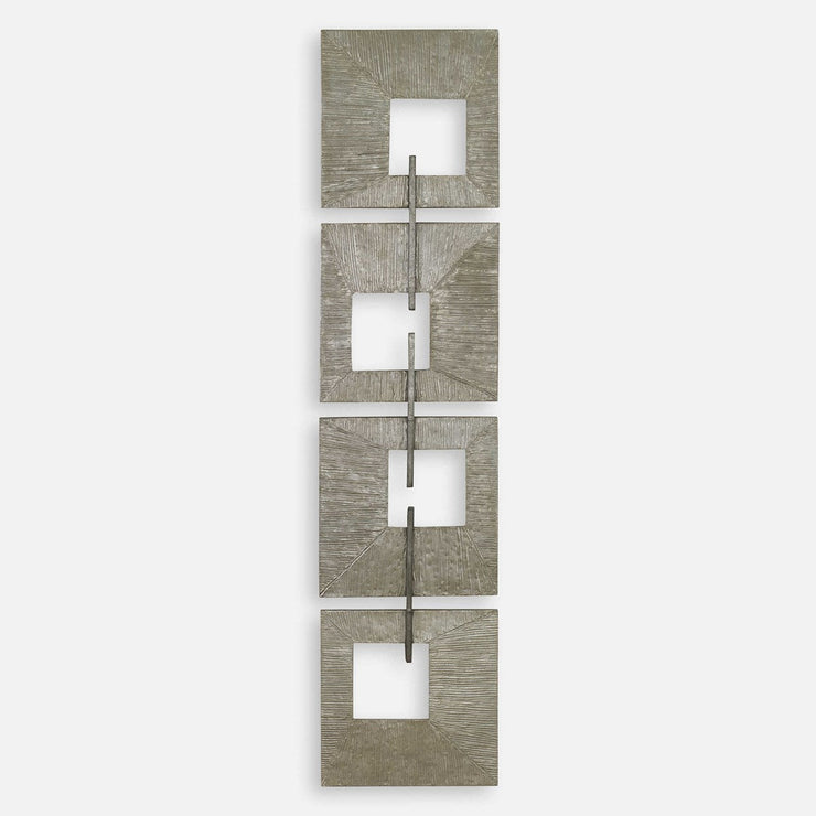 Uttermost Linked Aged Silver Metal Wall Decor
