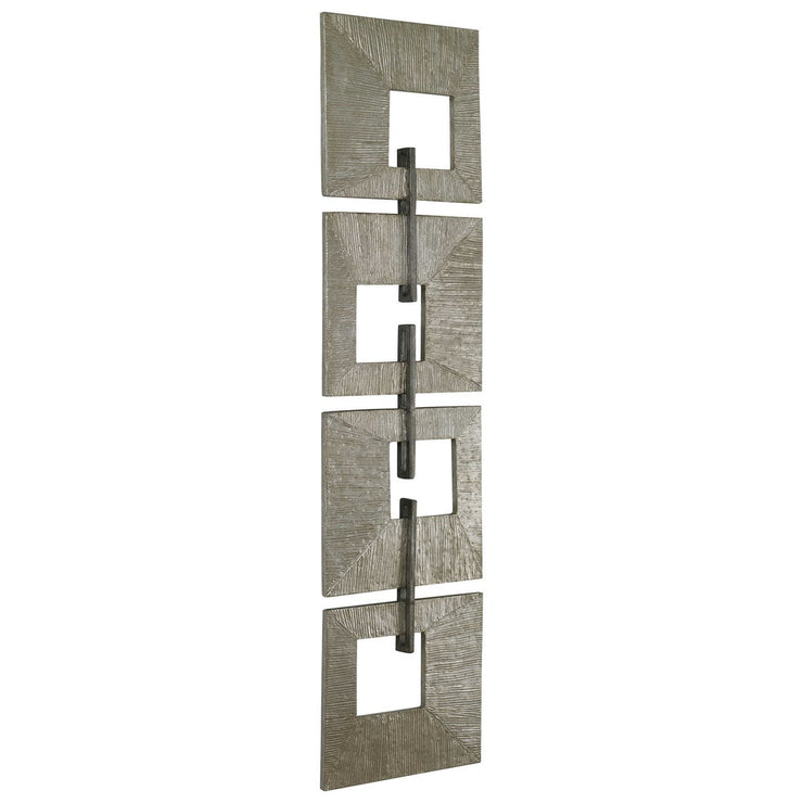 Uttermost Linked Aged Silver Metal Wall Decor