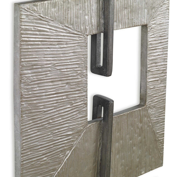 Uttermost Linked Aged Silver Metal Wall Decor