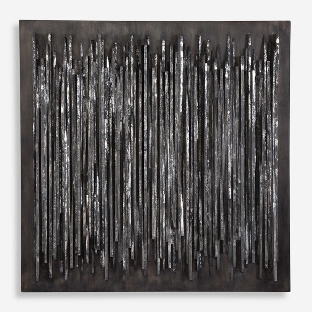 Uttermost Emerge Fossil Gray Teak Wood Wall Decor